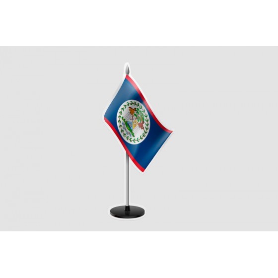Belize Flag Style 3 Sticker