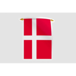 Denmark Pennant Flag Style 2 Sticker - DecalsHouse