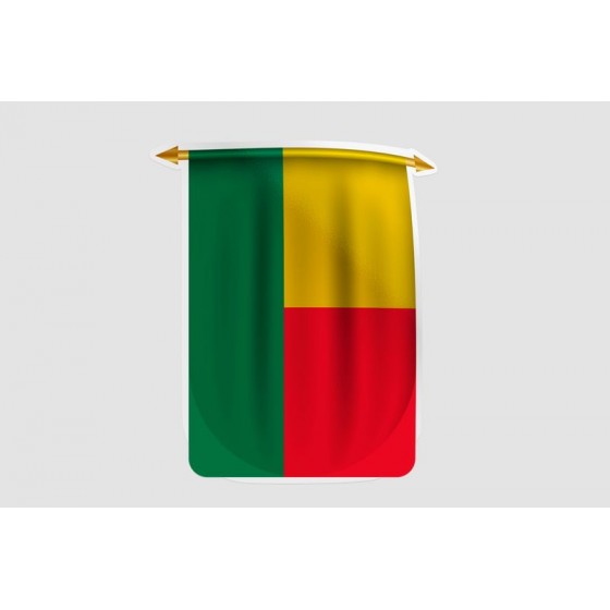 Benin Flag Style 25 Sticker
