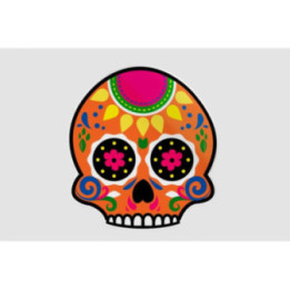 Sugar Skull Stickers – Dia De Los Muertos Decals (2-Pack)