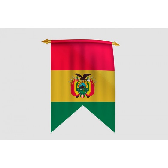 Bolivia Flag Style 2 Sticker