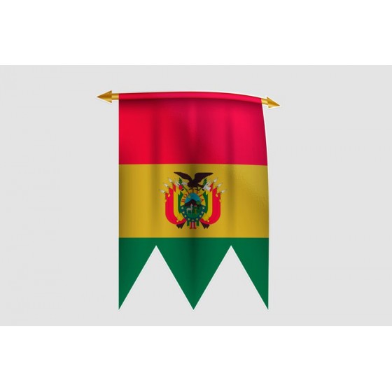Bolivia Flag Style 4 Sticker