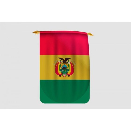 Bolivia Flag Style 7 Sticker