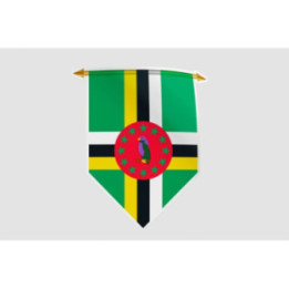 Dominica Flag Pennant Style 2 Sticker - DecalsHouse