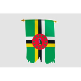 Dominica Flag Pennant Style 8 Sticker - DecalsHouse