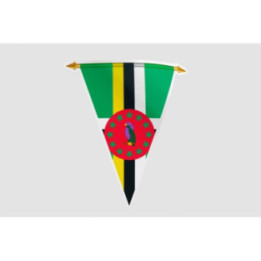 Dominica Flag Pennant Style 9 Sticker - DecalsHouse