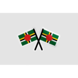 Dominica Flag Style 5 Sticker - DecalsHouse