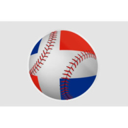 Dominican Flag Baseball - DecalsHouse