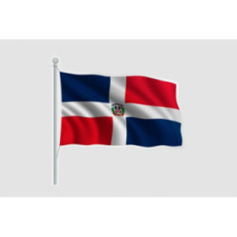 Dominican Flag Pole - DecalsHouse