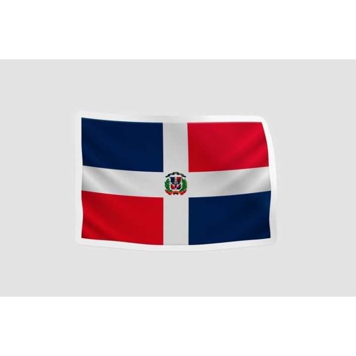 Dominican Flag Style 2 - DecalsHouse