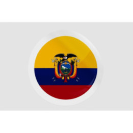 Ecuador Flag Badge Style 11 - DecalsHouse