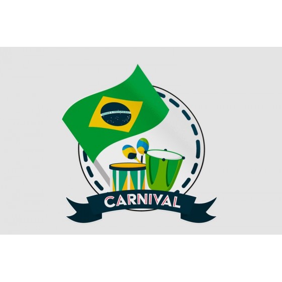 Brazil Carnival Sticker
