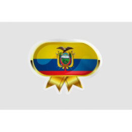 Ecuador Flag Badge - DecalsHouse