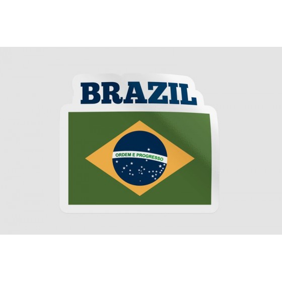 Brazil Flag Dh Sticker
