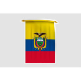 Ecuador Flag Pennant Style 6 - DecalsHouse