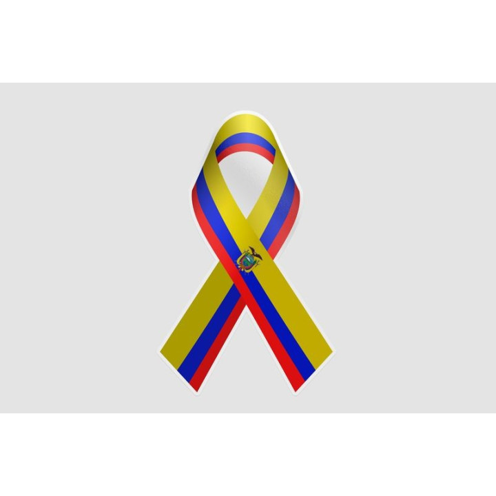 Ecuador Flag Ribbon - DecalsHouse