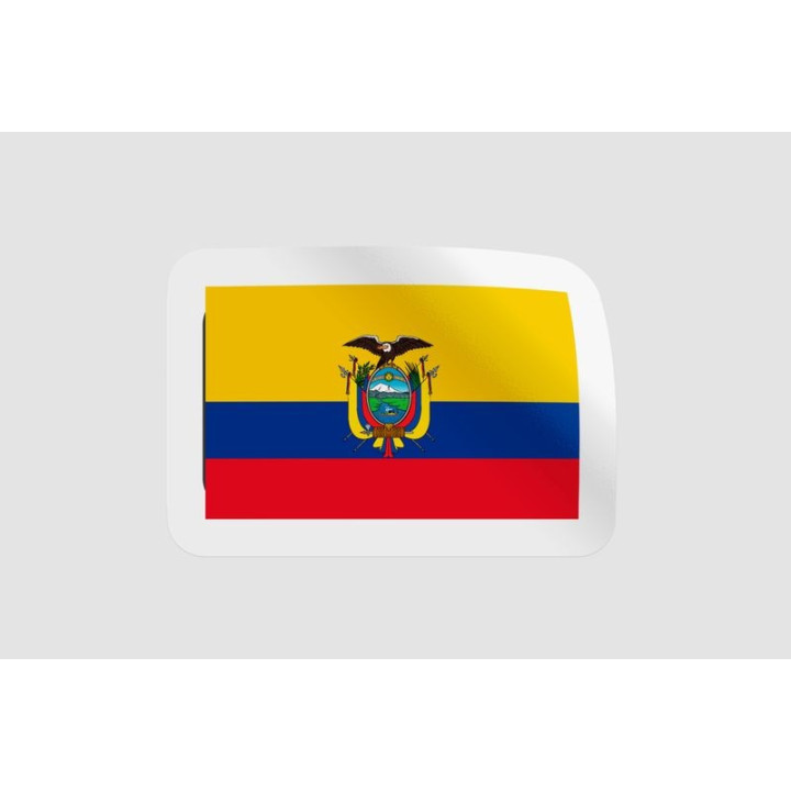 Ecuador Flag Style 11 - DecalsHouse
