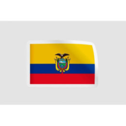 Ecuador Flag Style 12 - DecalsHouse