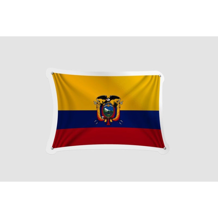 Ecuador Flag Style 9 - DecalsHouse