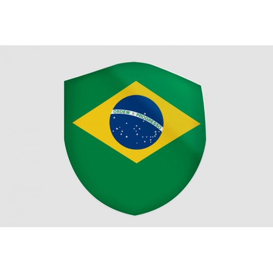 Brazil Flag Style 27 Sticker