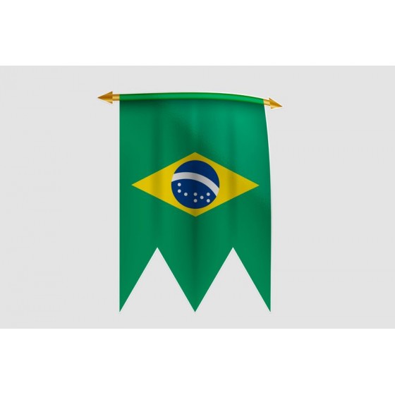 Brazil Flag Style 31 Sticker