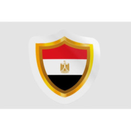 Egypt Flag Badge Style 11 - DecalsHouse