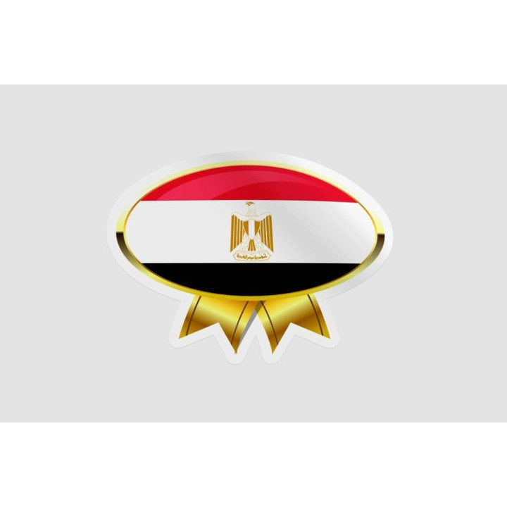 Egypt Flag Badge Style 2 - DecalsHouse