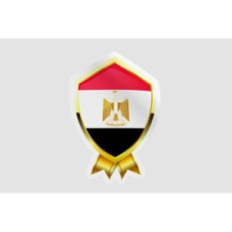 Egypt Flag Badge Style 4 - DecalsHouse