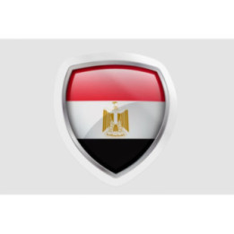 Egypt Flag Bevel - DecalsHouse