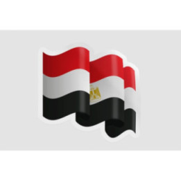 Egypt Flag Elegant - DecalsHouse