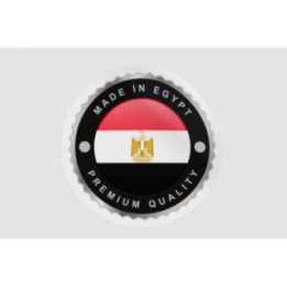 Egypt Flag Emblem Badge Style 2 - DecalsHouse
