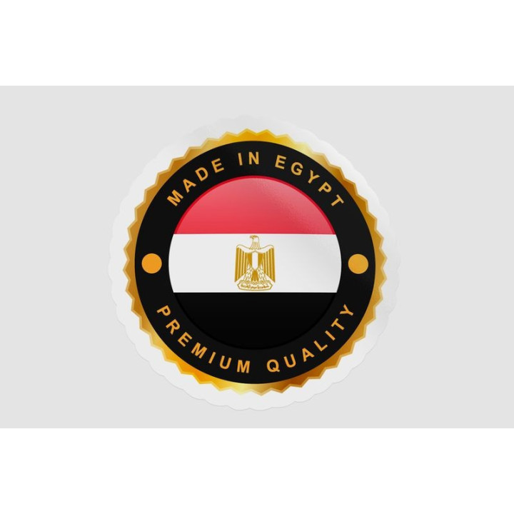 Egypt Flag Emblem Badge Style 4 - DecalsHouse