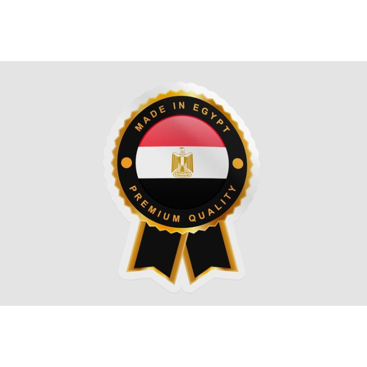 Egypt Flag Emblem Badge Style 6 - DecalsHouse