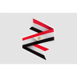 Egypt Flag Flat Style 3 - DecalsHouse