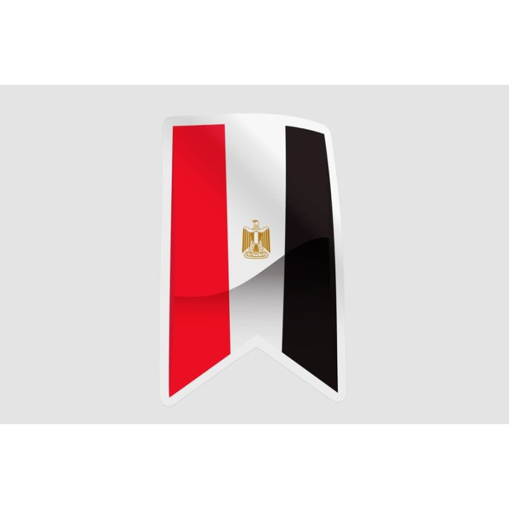 Egypt Flag Flat Style 5 - DecalsHouse