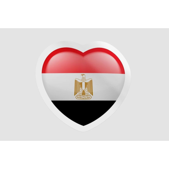 Egypt Flag Heart - DecalsHouse