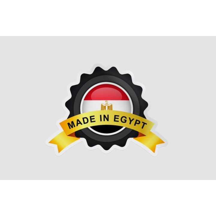 Egypt Flag Label Badge Style 2 - DecalsHouse