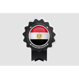 Egypt Flag Label Badge - DecalsHouse