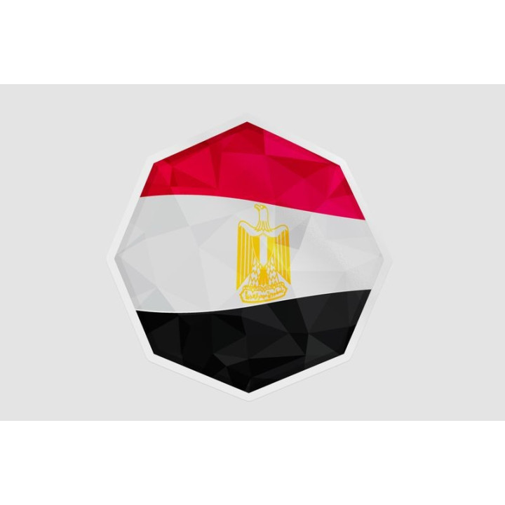 Egypt Flag Octagone - DecalsHouse