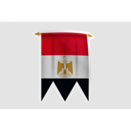 Egypt Flag Pennant Style 10 - DecalsHouse