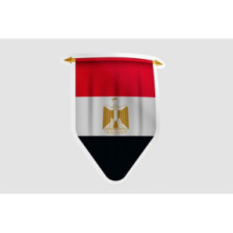 Egypt Flag Pennant Style 7 - DecalsHouse