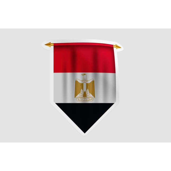 Egypt Flag Pennant Style 9 - DecalsHouse