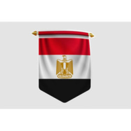 Egypt Flag Pennant - DecalsHouse