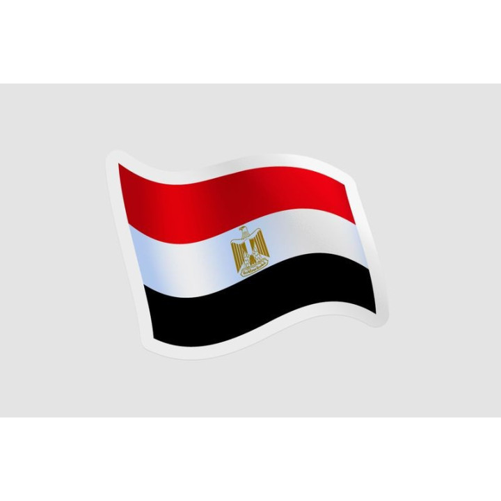 Egypt Flag Style 11 - DecalsHouse