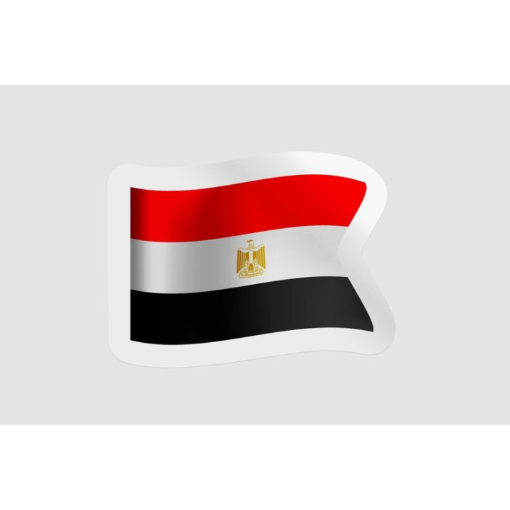 Egypt Flag Style 16 - DecalsHouse