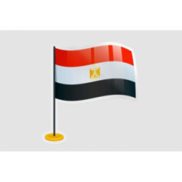 Egypt Flag Style 3 - DecalsHouse