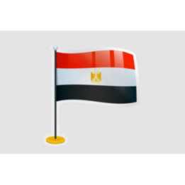 Egypt Flag Style 5 - DecalsHouse