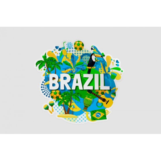 Brazil Style 5 Sticker