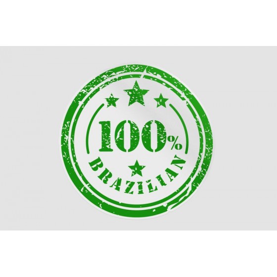 Brazilian 100 Percent Sticker