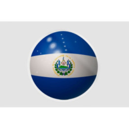 El Salvador Flag Ball - DecalsHouse